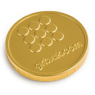 Chokolademønt Monetas, 36 mm