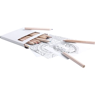 Farveblyanter Mandala