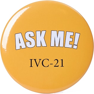 Reklamebadge Topic 100 mm