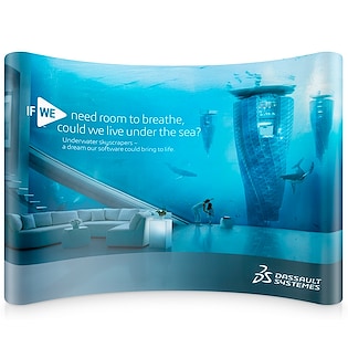 Messevæg Pop Up Large, 320 cm