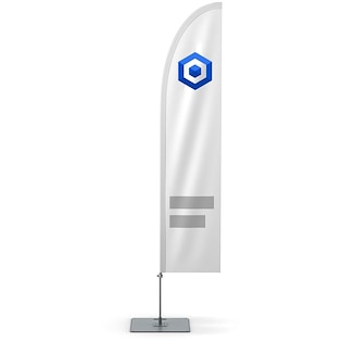 Beachflag Shark Small, 260 cm
