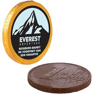 Chokolademønt Europa, 38 mm