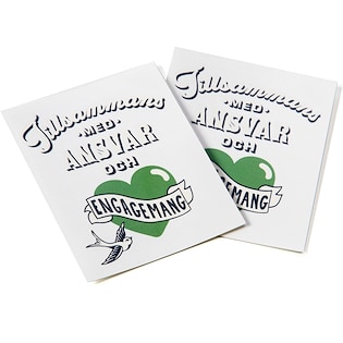 Engangstatovering Solo 75 x 63 mm